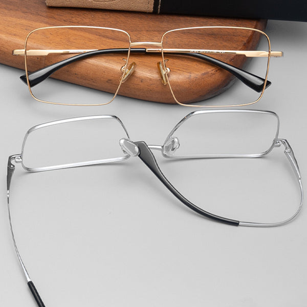 Rectangle Glasses EF1003 - Wide Frames for Men with Larger Heads