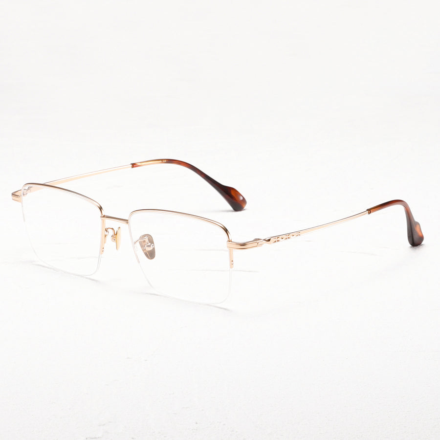 Square Glasses EF1133 - Wide Frames for Men with Larger Heads