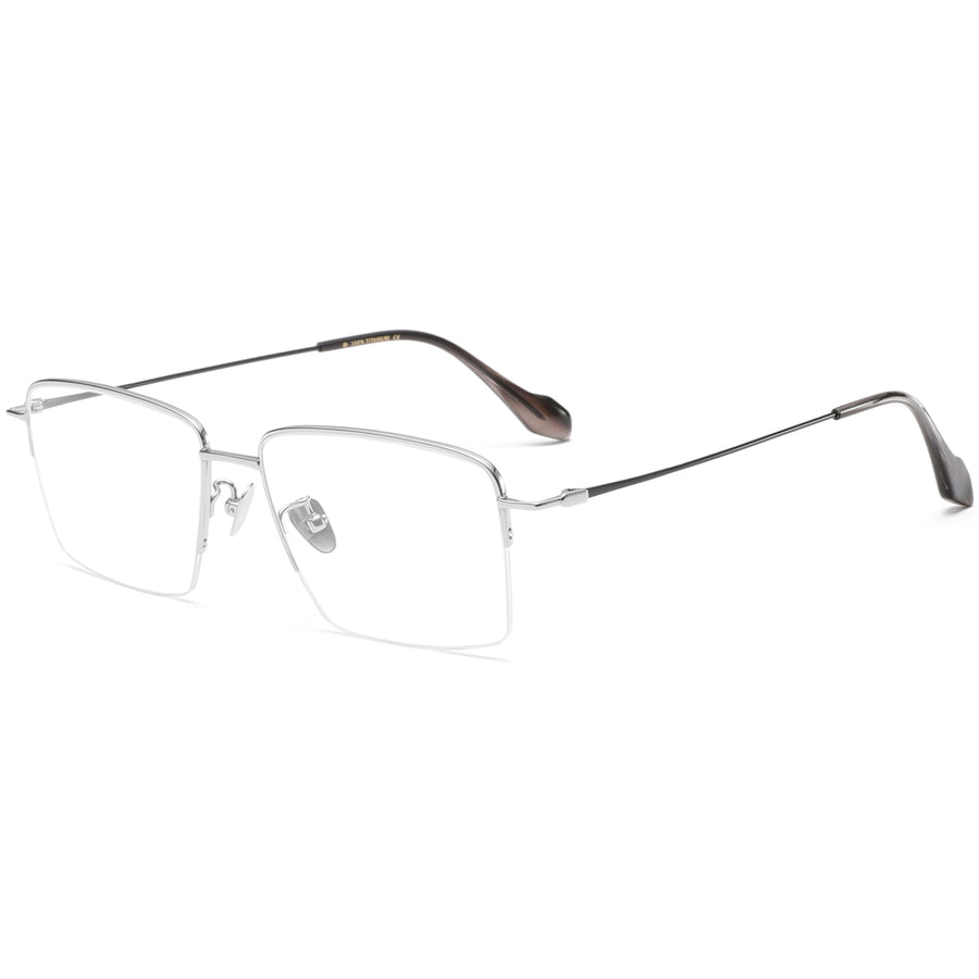 Square Glasses EF1137 - Wide Frames for Men with Larger Heads