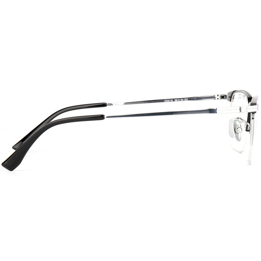 Square Glasses EF1113 - Wide Frames for Men with Larger Heads