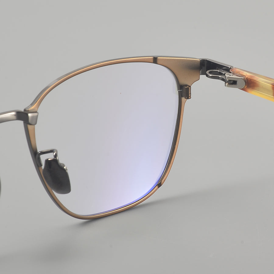 Square Glasses EF1124 - Wide Frames for Men with Larger Heads