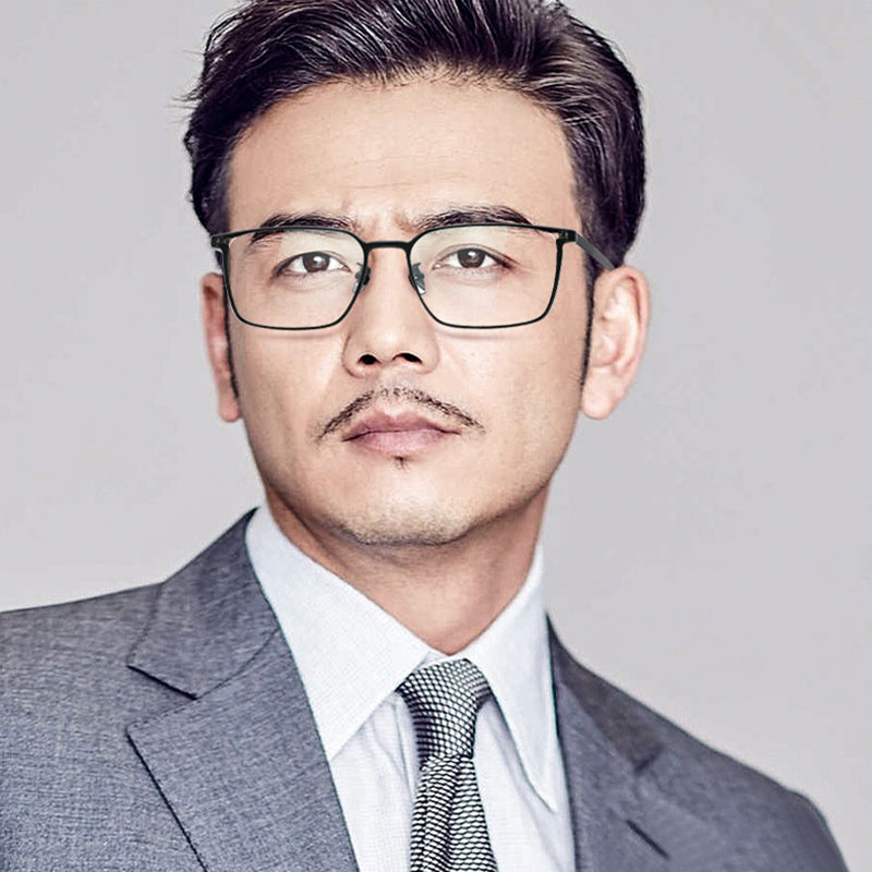 Rectangle Glasses EF1052 - Wide Frames For Men With Larger Heads