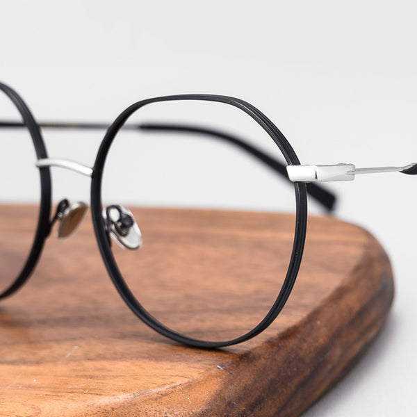 Round Glasses A3878 - Wide Frames for Men with Larger Heads