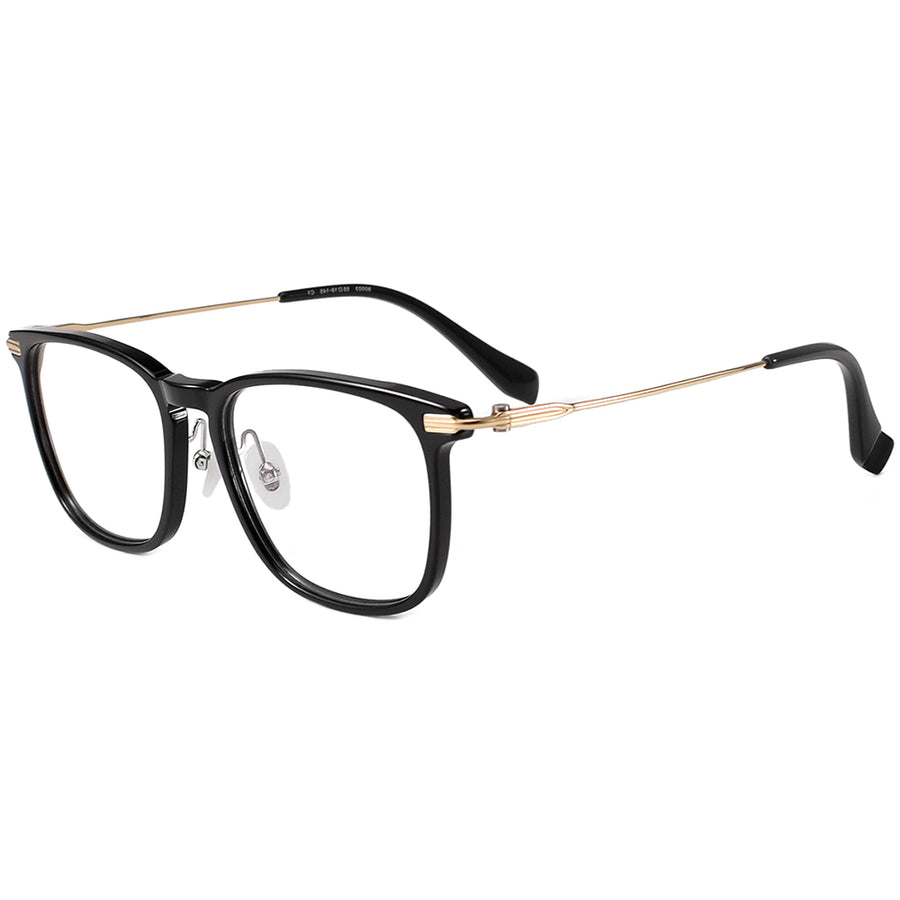 Square Glasses EF1101 - Wide Frames for Men with Larger Heads