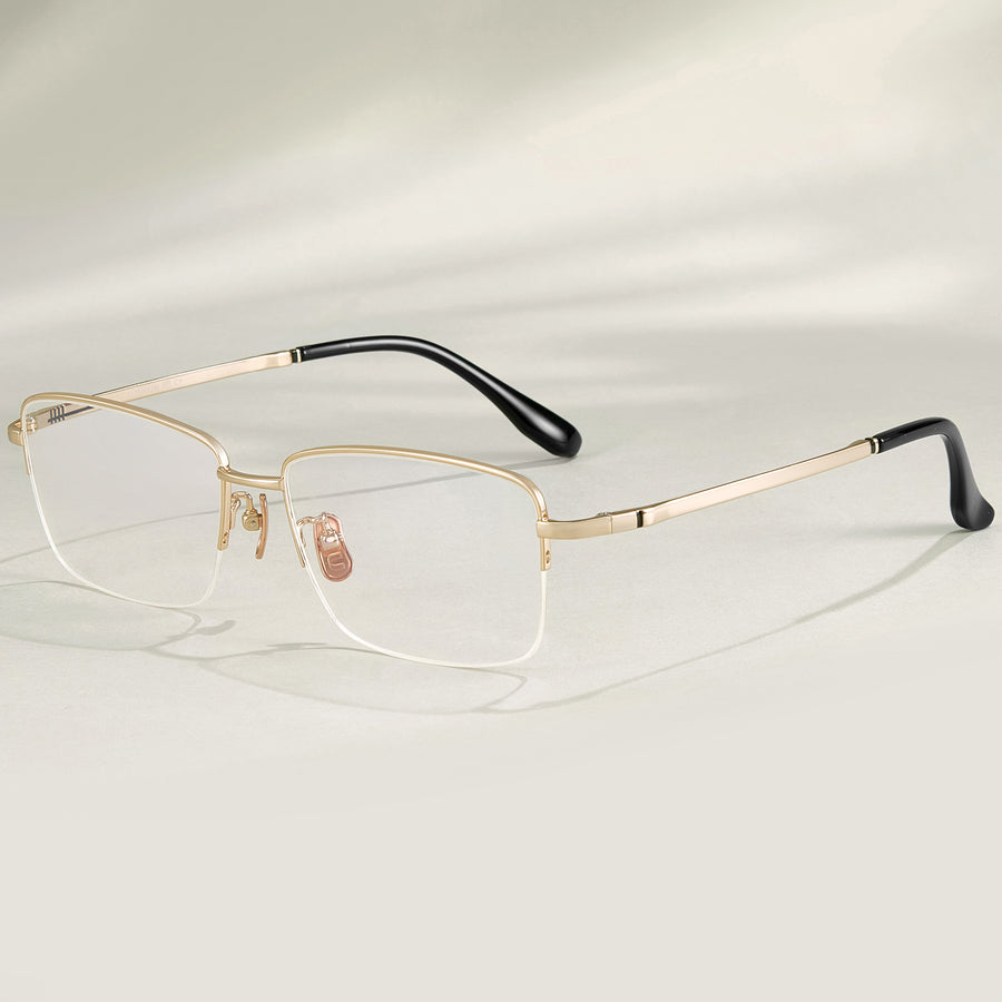 Rectangle Glasses EF1069 - Wide Frames For Men With Larger Heads