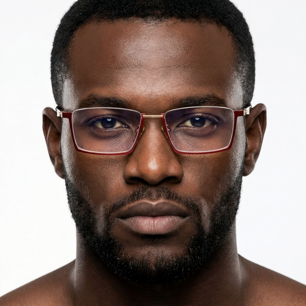 Rectangle Glasses RV1016 - Wide Frames for Men with Larger Heads