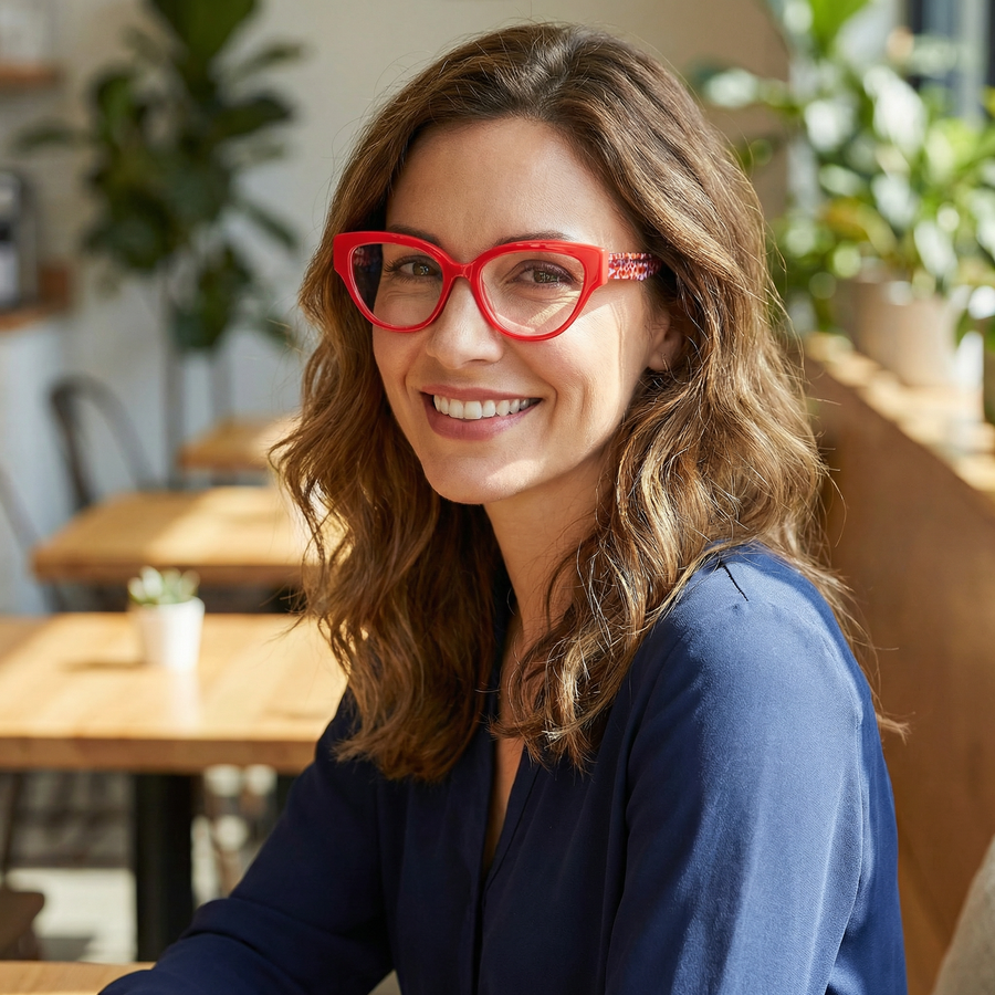 Cat-Eye Glasses A1871