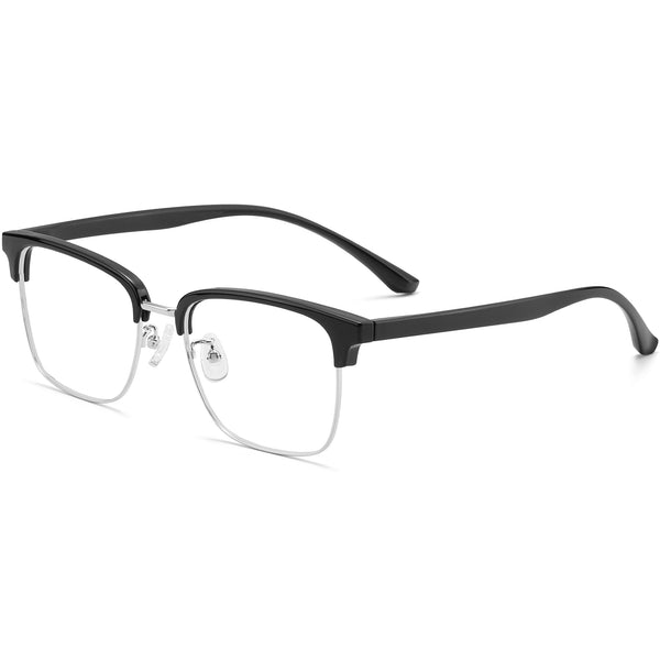 Browline Glasses EF1041 - Wide Frames for Men with Larger Heads