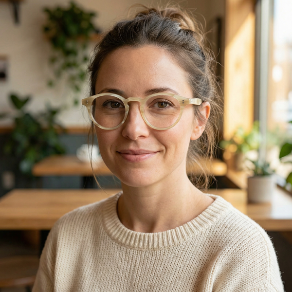 Buffalo Horn Round Glasses NJ1102