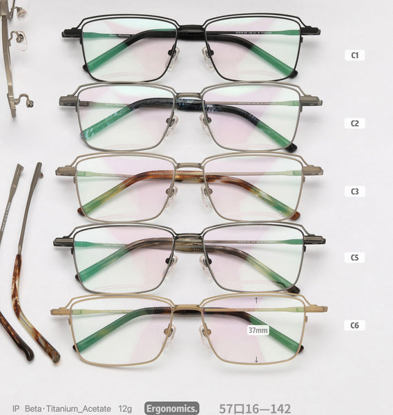 Rectangle Glasses MW1310 - Wide Frames for Men with Larger Heads