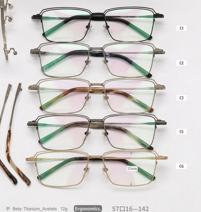 Rectangle Glasses MW1310 - Wide Frames for Men with Larger Heads