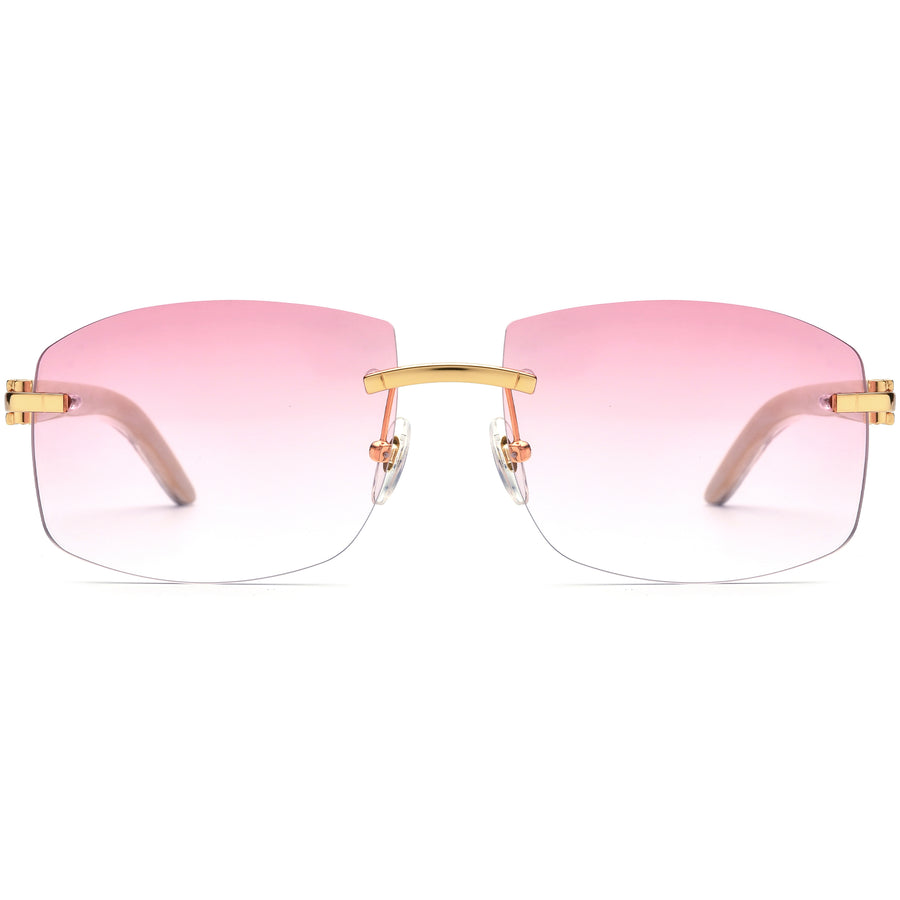 Buffalo Horn Square Sunglasses BRS1009