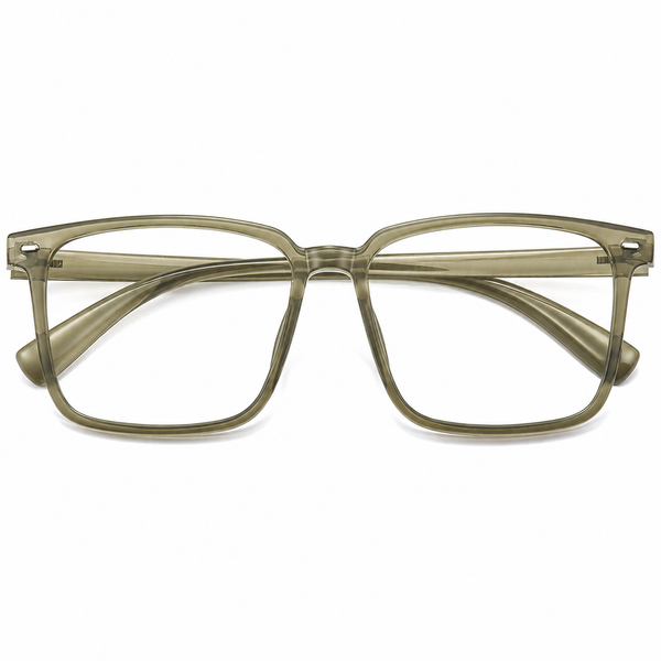 Square Glasses EF1037 - Wide Frames for Men with Larger Heads