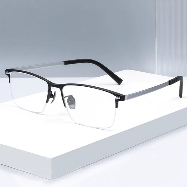 Rectangle Glasses EF1053 - Wide Frames For Men With Larger Heads