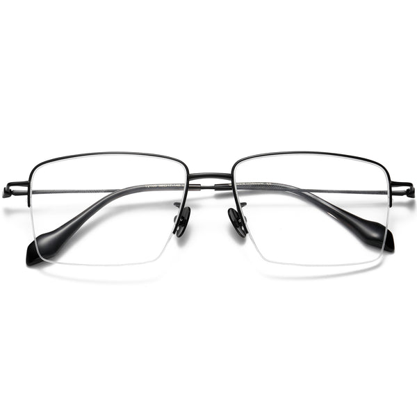 Square Glasses EF1137 - Wide Frames for Men with Larger Heads