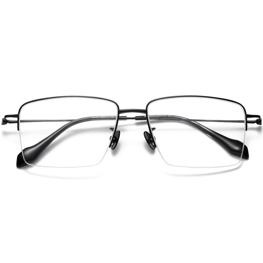 Square Glasses EF1137 - Wide Frames for Men with Larger Heads