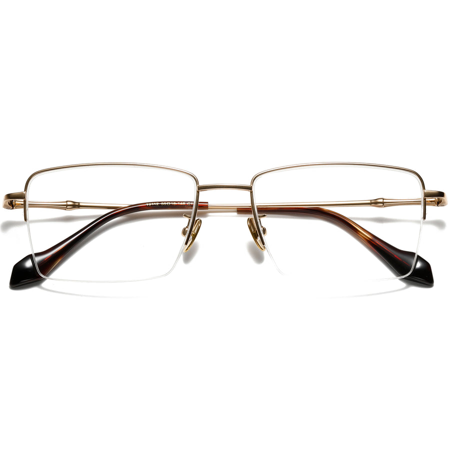 Square Glasses EF1135 - Wide Frames for Men with Larger Heads