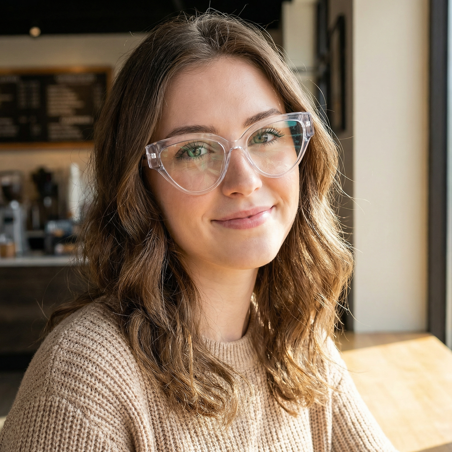 Cat-Eye Glasses A1871