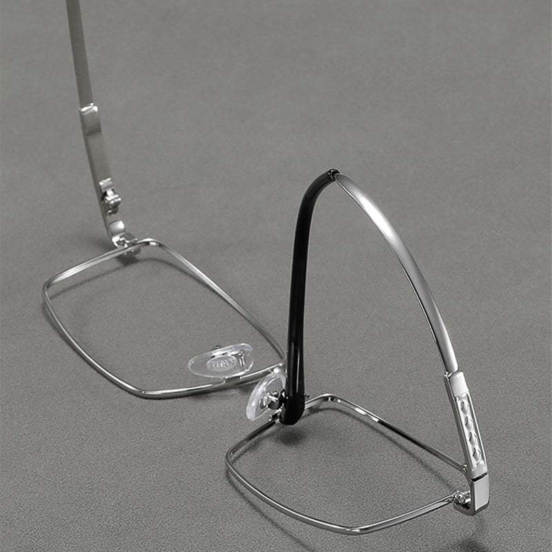 Rectangle Glasses EF1033 - Wide Frames for Men with Larger Heads