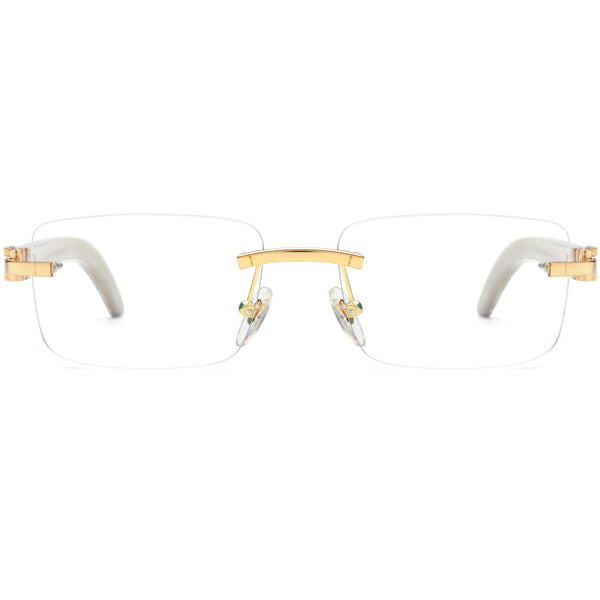 Buffalo Horn Rectangle Glasses BR1309