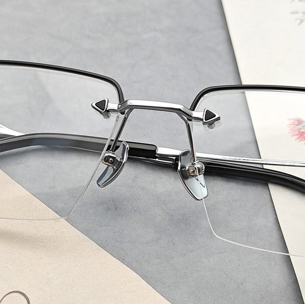Rectangle Glasses EF1106 - Wide Frames for Men with Larger Heads