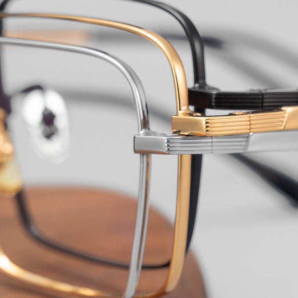 Rectangle Glasses EF1003 - Wide Frames for Men with Larger Heads