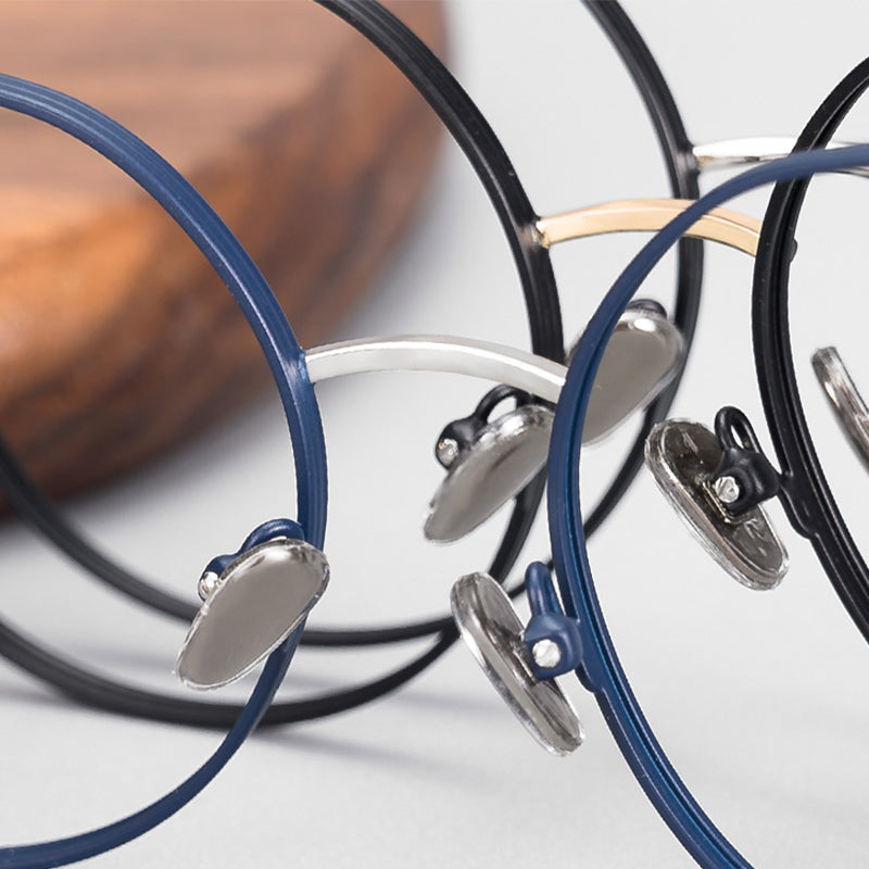 Round Glasses A3878 - Wide Frames for Men with Larger Heads