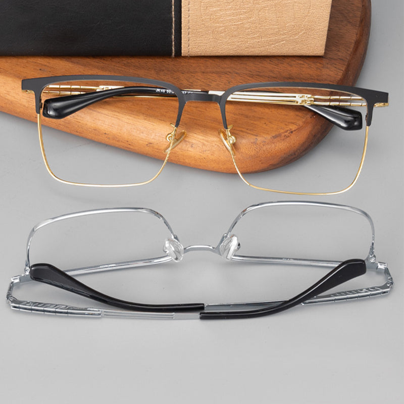 Square Glasses A3089 - Wide Frames for Men with Larger Heads
