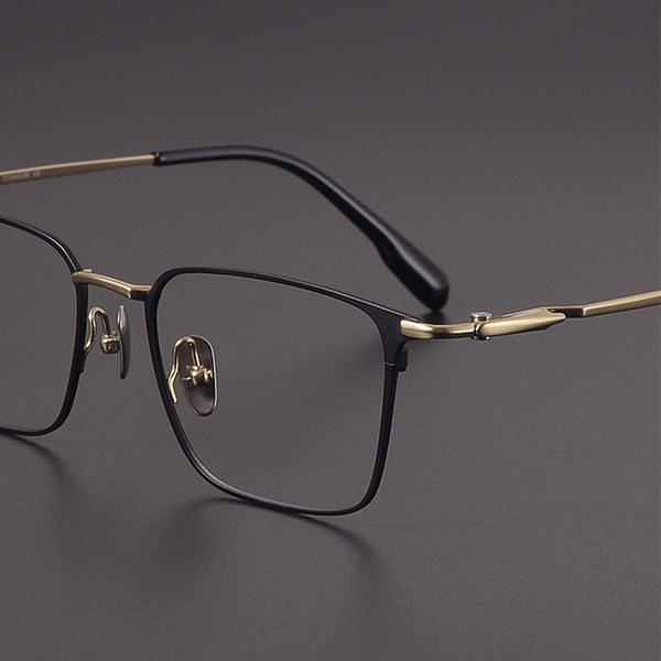 Square Glasses EF1095 - Wide Frames for Men with Larger Heads
