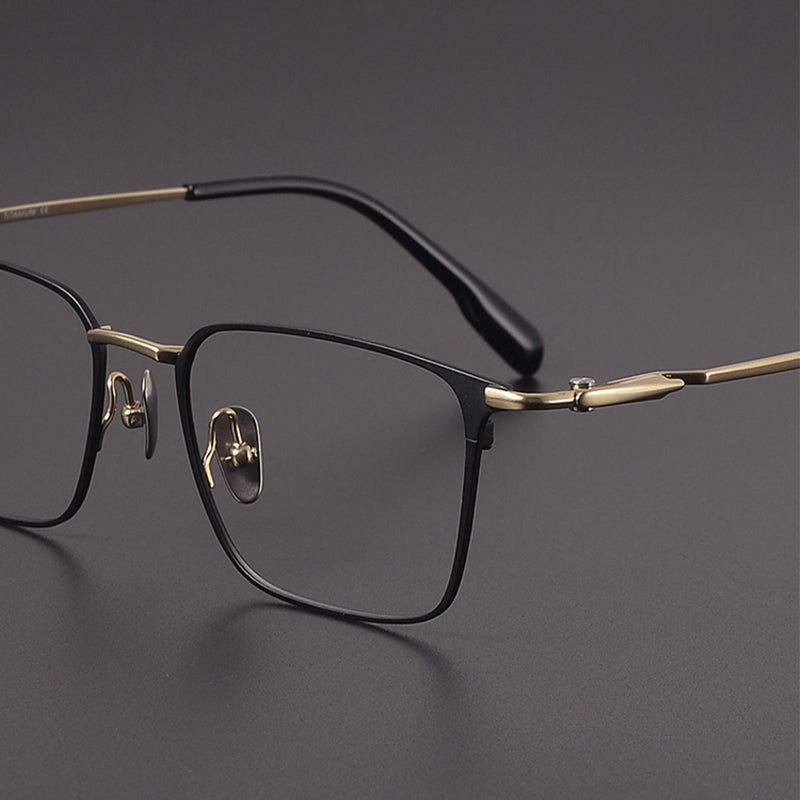 Square Glasses EF1095 - Wide Frames for Men with Larger Heads
