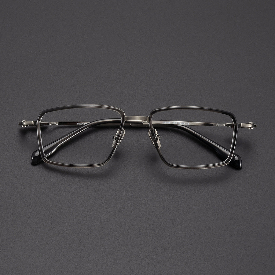 Rectangle Glasses EF1102 - Wide Frames for Men with Larger Heads