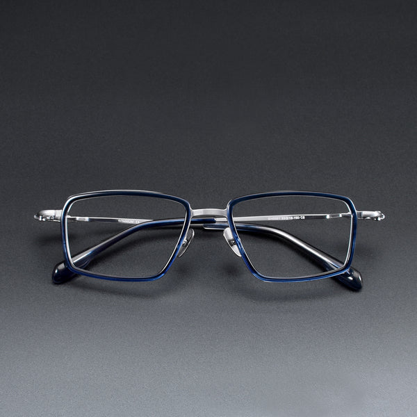 Rectangle Glasses EF1116 - Wide Frames for Men with Larger Heads
