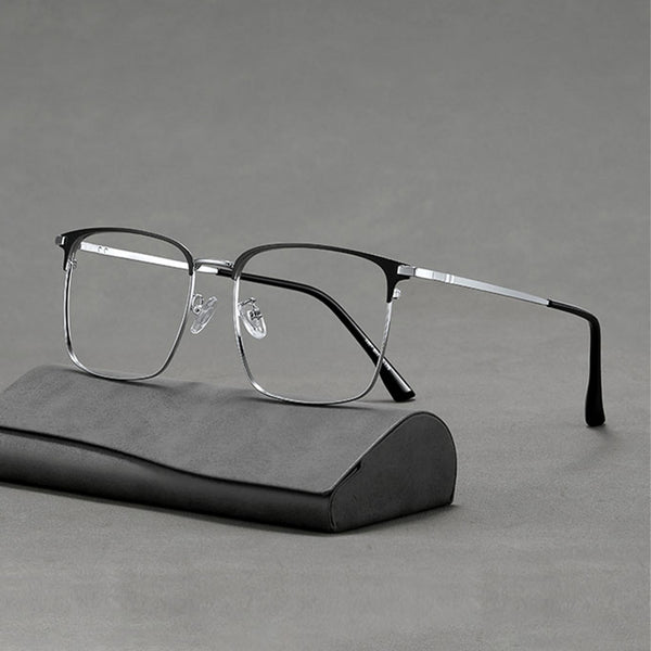 Square Glasses EF1034 - Wide Frames for Men with Larger Heads