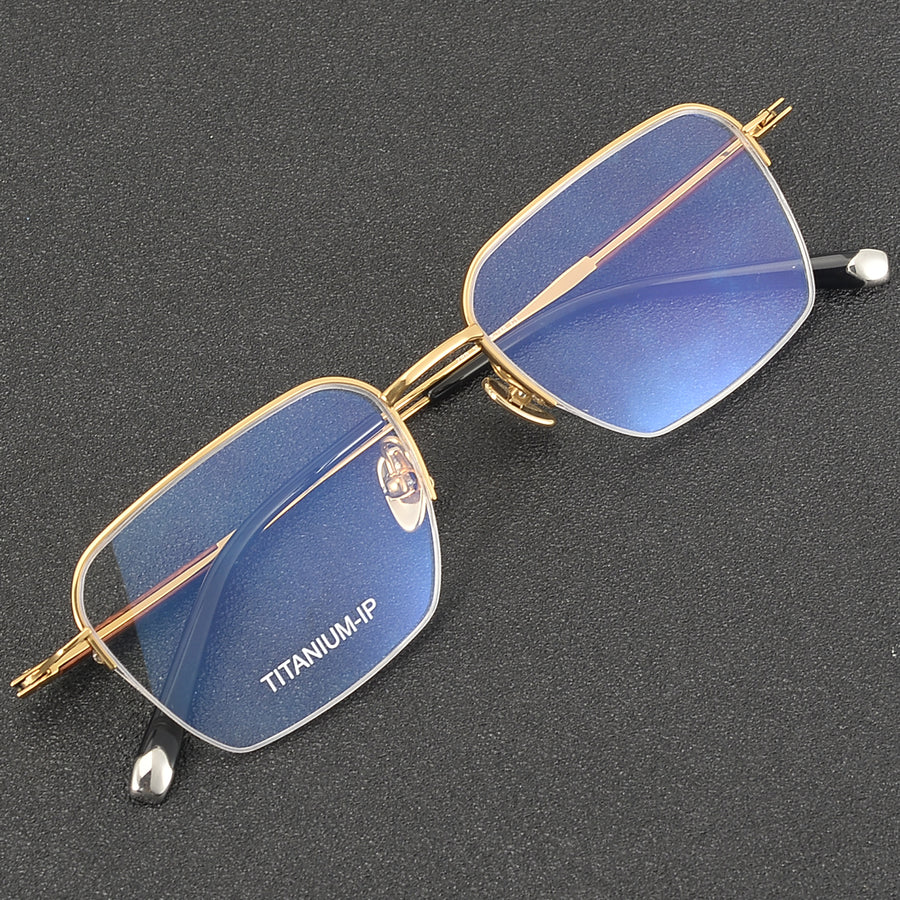 Square Glasses EF1127 - Wide Frames for Men with Larger Heads