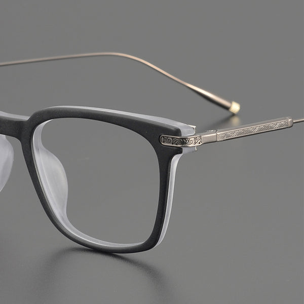 Rectangle Glasses EF1024 - Wide Frames for Men with Larger Heads