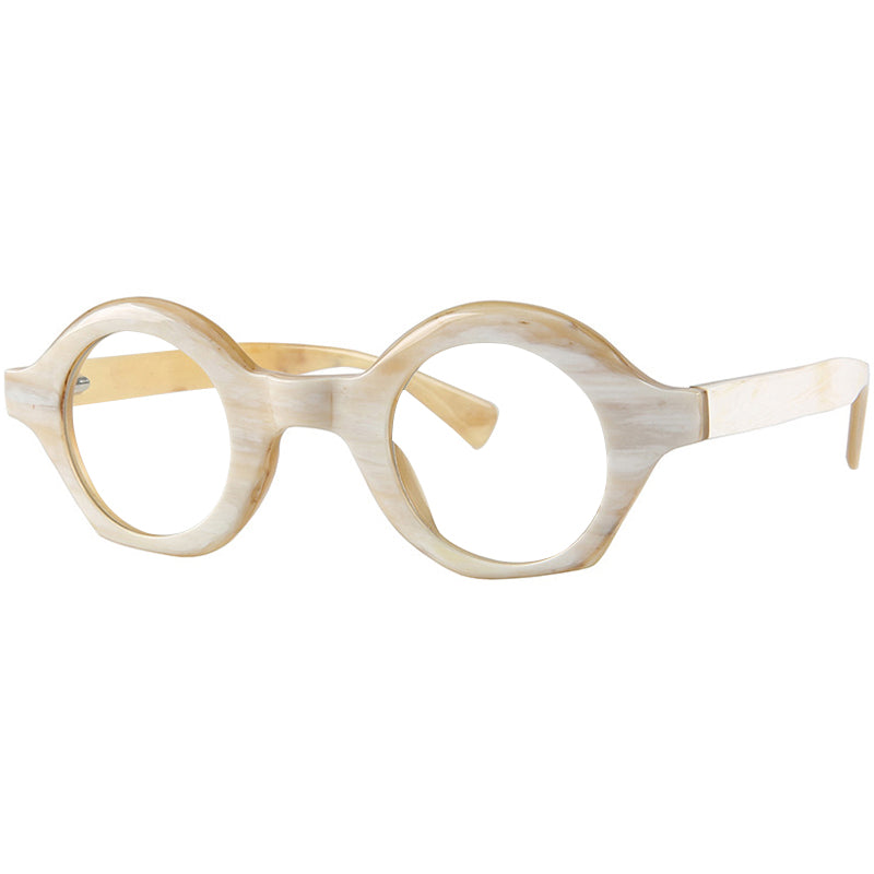 Buffalo Horn Round Glasses NJ1013