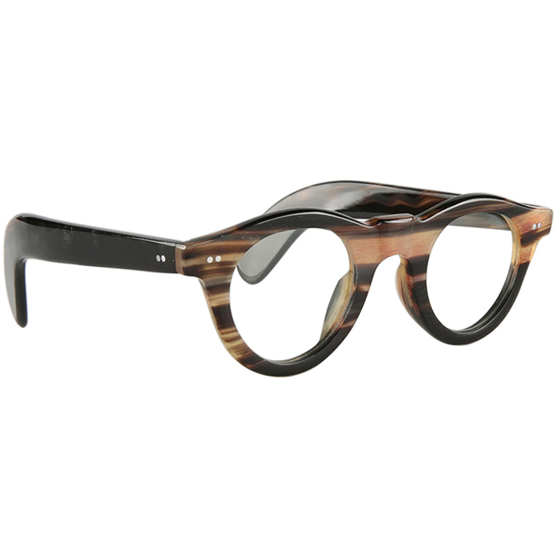 Buffalo Horn Round Glasses NJ1104