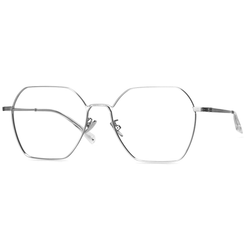 Geometric Glasses A2494 - Wide Frames for Men with Larger Heads