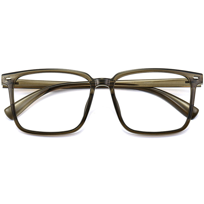 Square Glasses EF1037 - Wide Frames for Men with Larger Heads