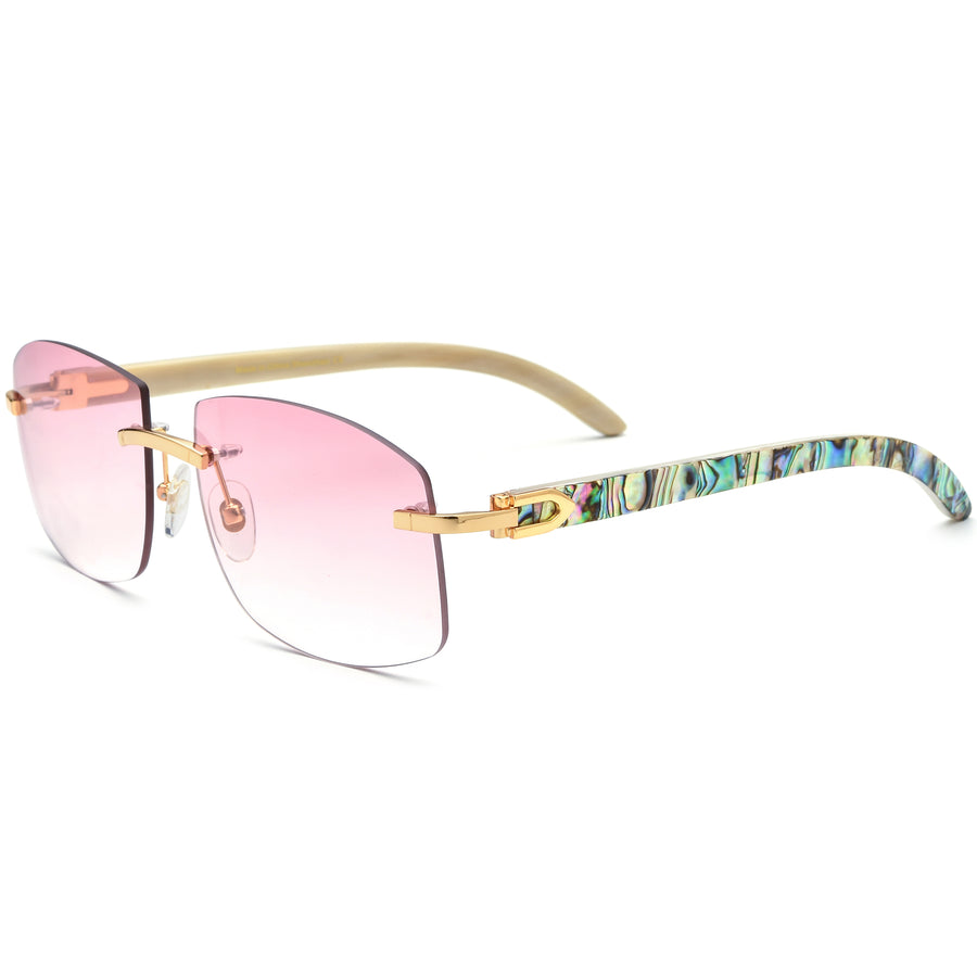 Buffalo Horn Square Sunglasses BRS1009