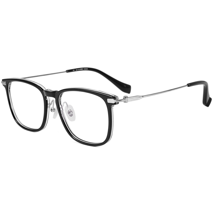 Square Glasses EF1101 - Wide Frames for Men with Larger Heads