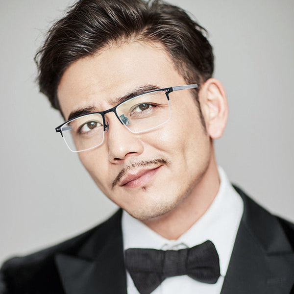 Rectangle Glasses EF1053 - Wide Frames For Men With Larger Heads