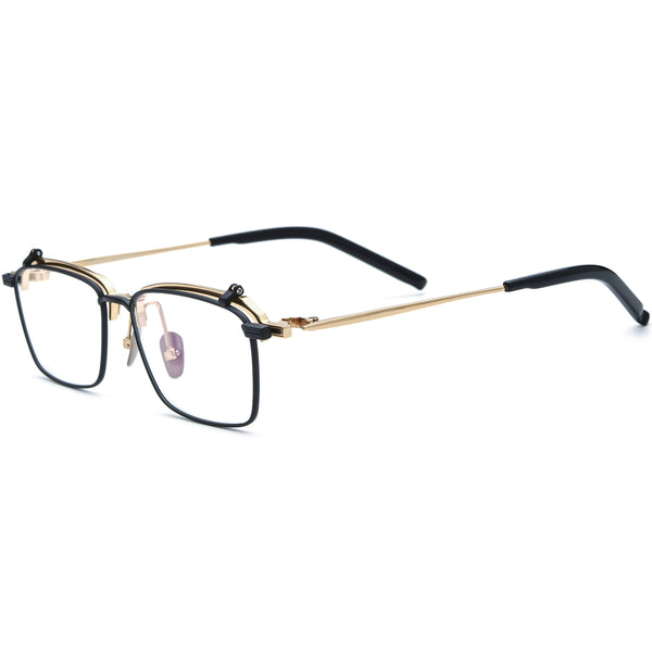 Rectangle Flip Up Glasses TG1243 - Wide Frames for Men with Larger Heads