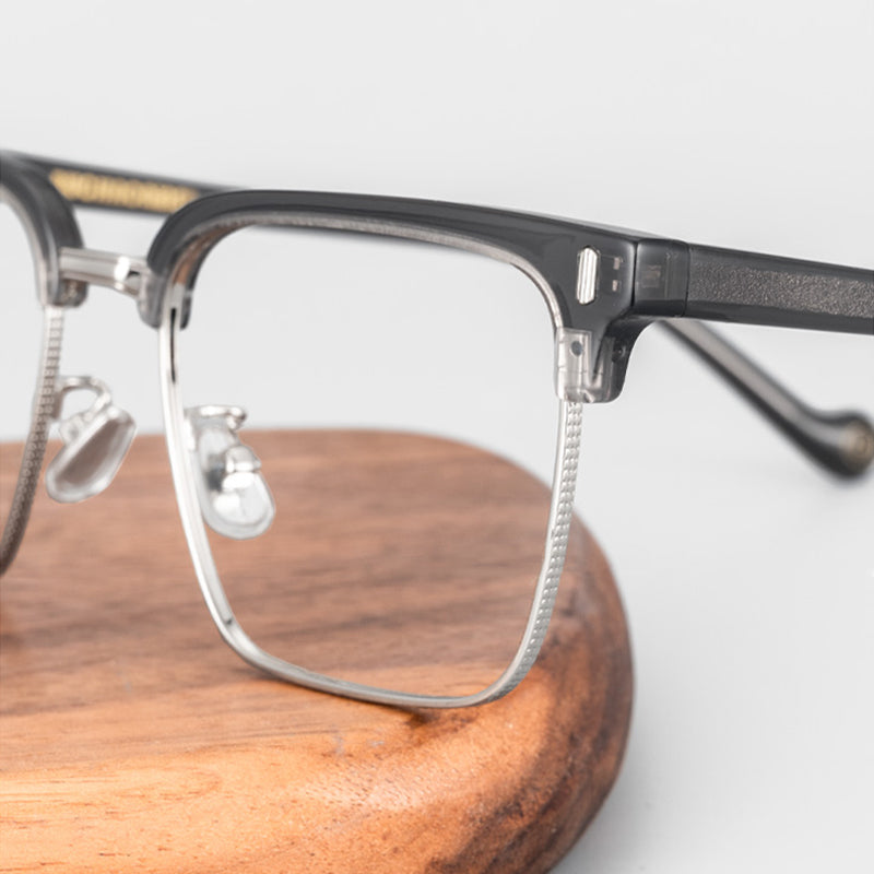 Browline Glasses A3914 - Wide Frames for Men with Larger Heads