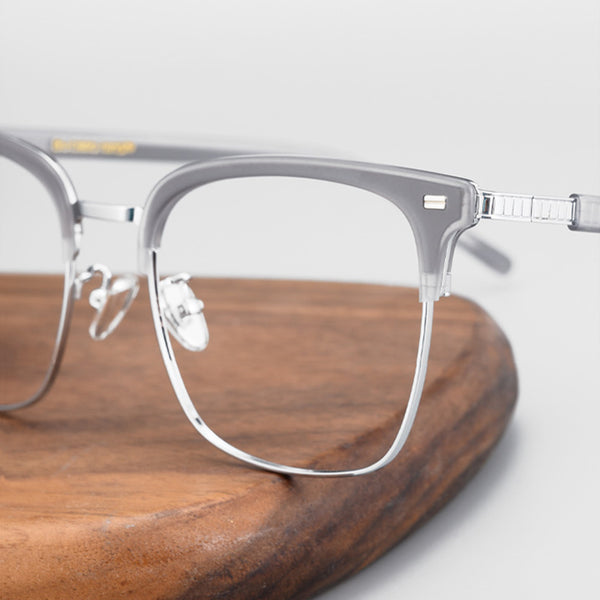 Browline Glasses A3905 - Wide Frames for Men with Larger Heads