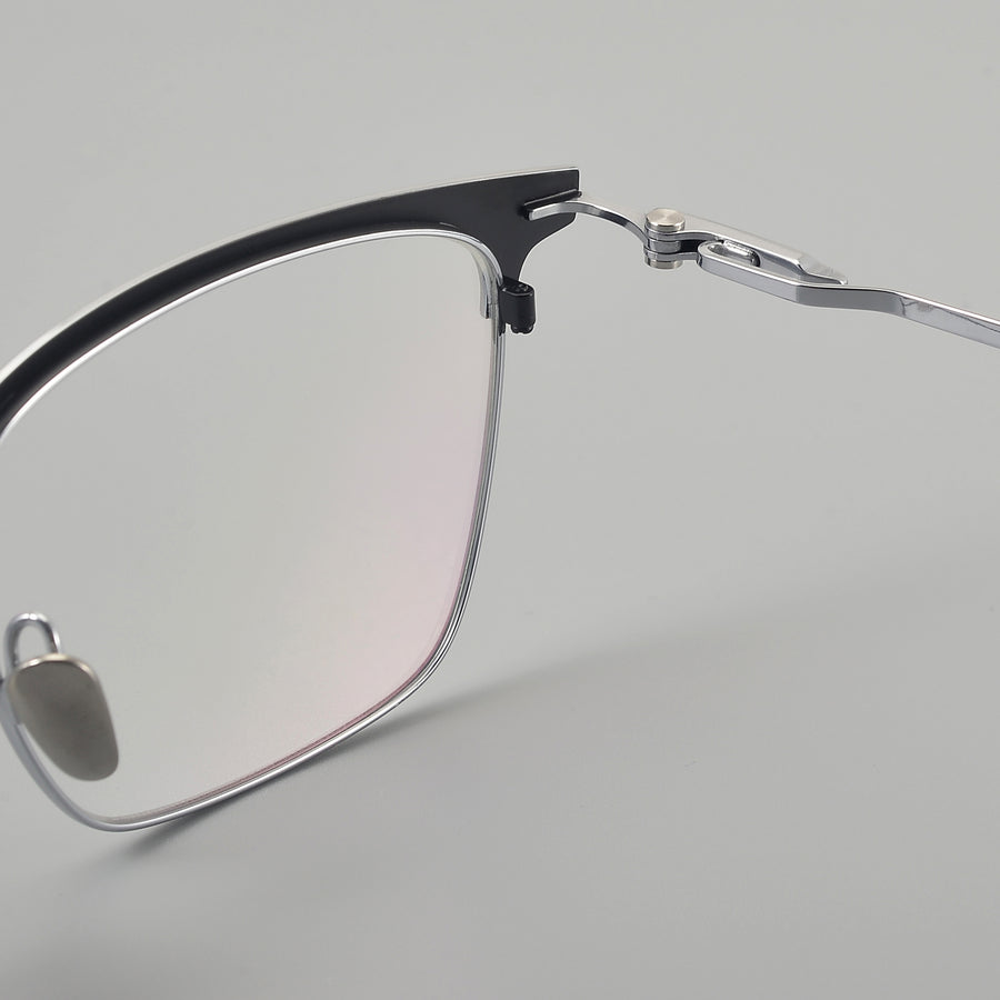 Browline Glasses EF1122 - Wide Frames for Men with Larger Heads