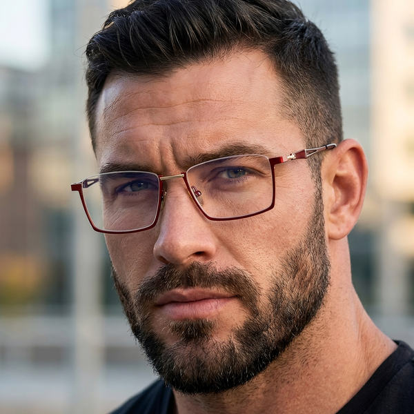 Rectangle Glasses RV1016 - Wide Frames for Men with Larger Heads