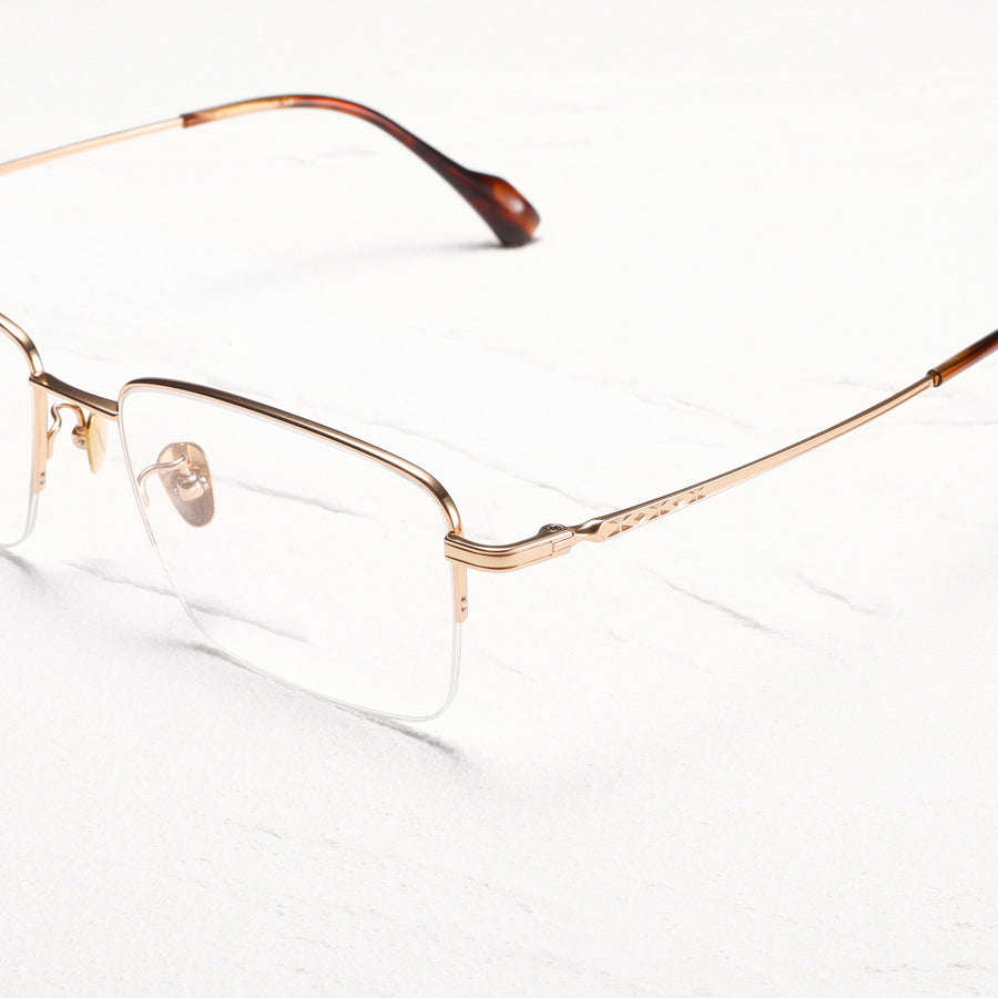 Square Glasses EF1133 - Wide Frames for Men with Larger Heads