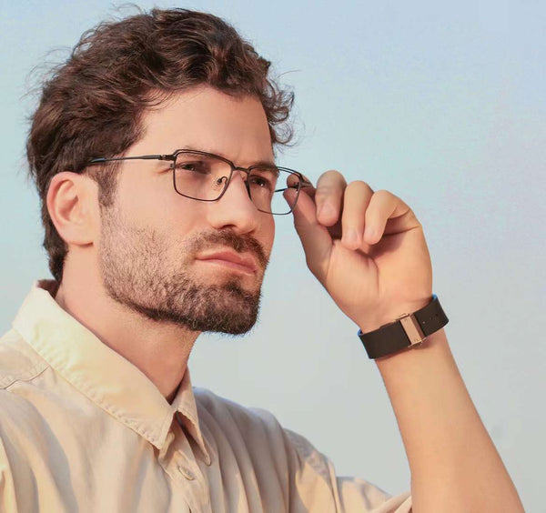 Rectangle Glasses MW1310 - Wide Frames for Men with Larger Heads