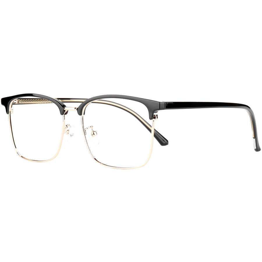 Square Glasses EF1108 - Wide Frames for Men with Larger Heads